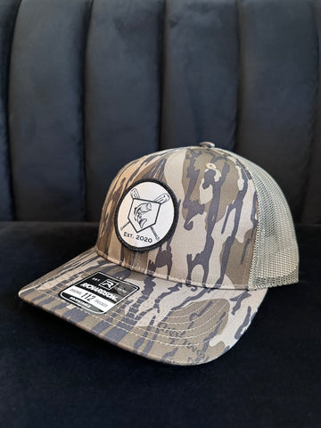 Camo and Loden Patch Trucker